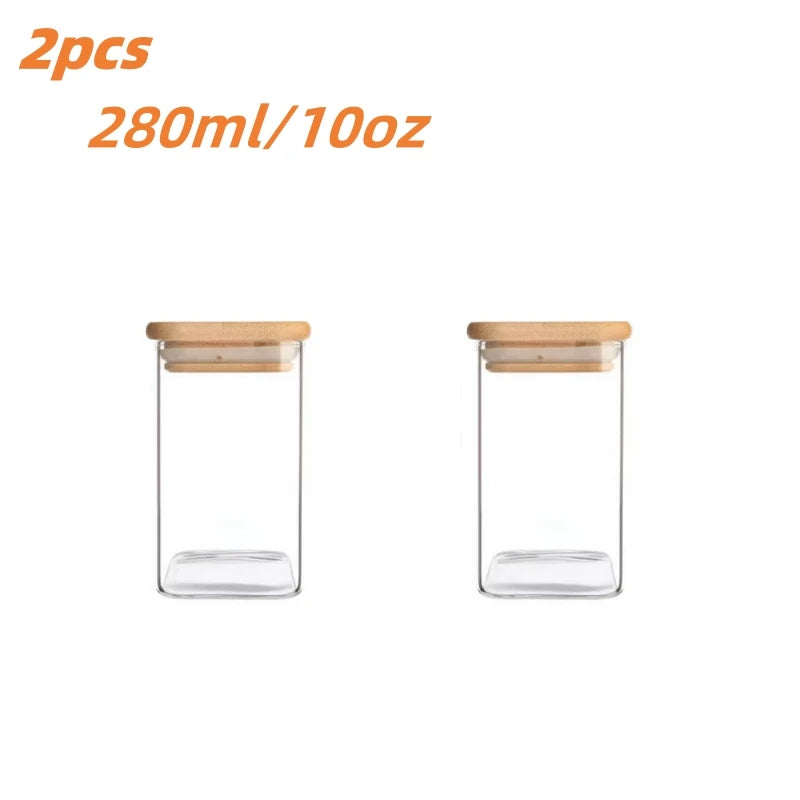 Airtight Glass Food Storage Jars